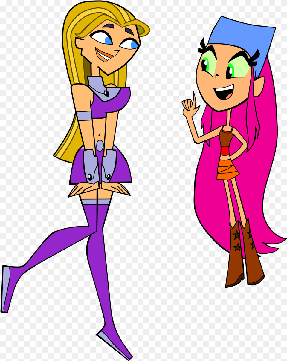 Lindsay And Starfire Attire Switch Cartoon, Book, Publication, Comics, Adult Free Transparent Png