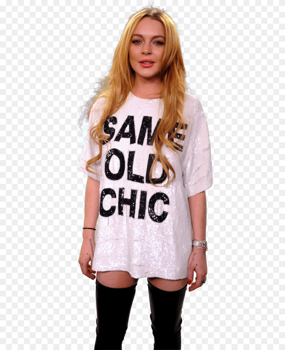 Lindsay Lohan Clipart Girl, Teen, Blouse, Clothing, T-shirt Free Transparent Png