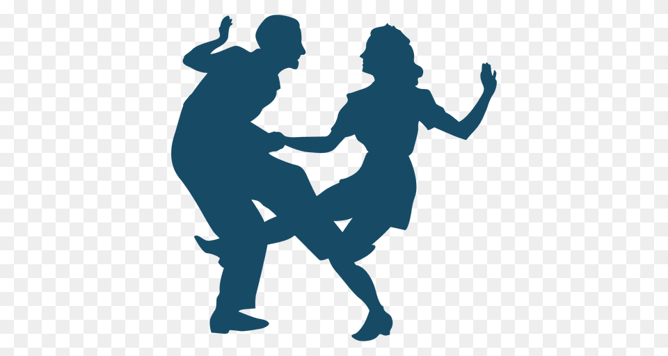 Lindy Hop Dance Big Kick Silhouette, Person, Face, Head Free Png