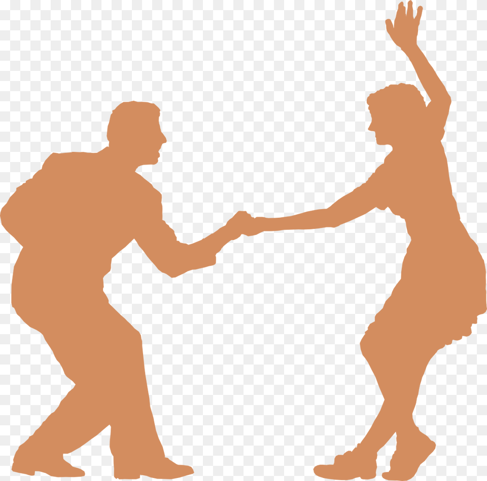 Lindy Hop Swing Dance Silhouette, Adult, Person, Man, Male Free Transparent Png