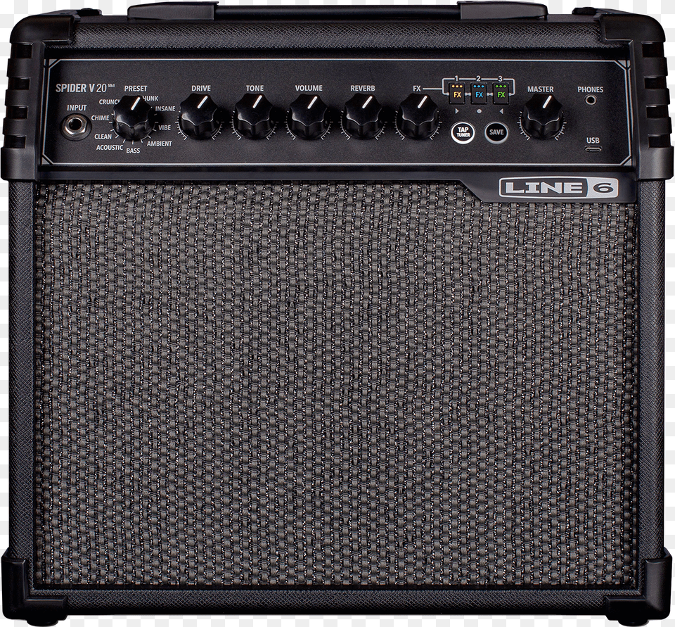 Line 6 Spider V 20 Mkii, Amplifier, Electronics, Speaker, Computer Hardware Png