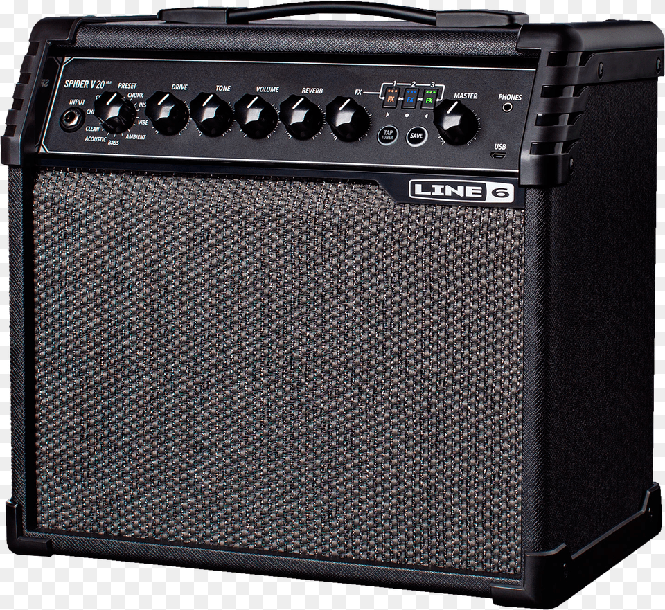 Line 6 Spider V 20 Mkii Guitar Amp Line 6 Spider V, Amplifier, Electronics, Speaker Free Transparent Png