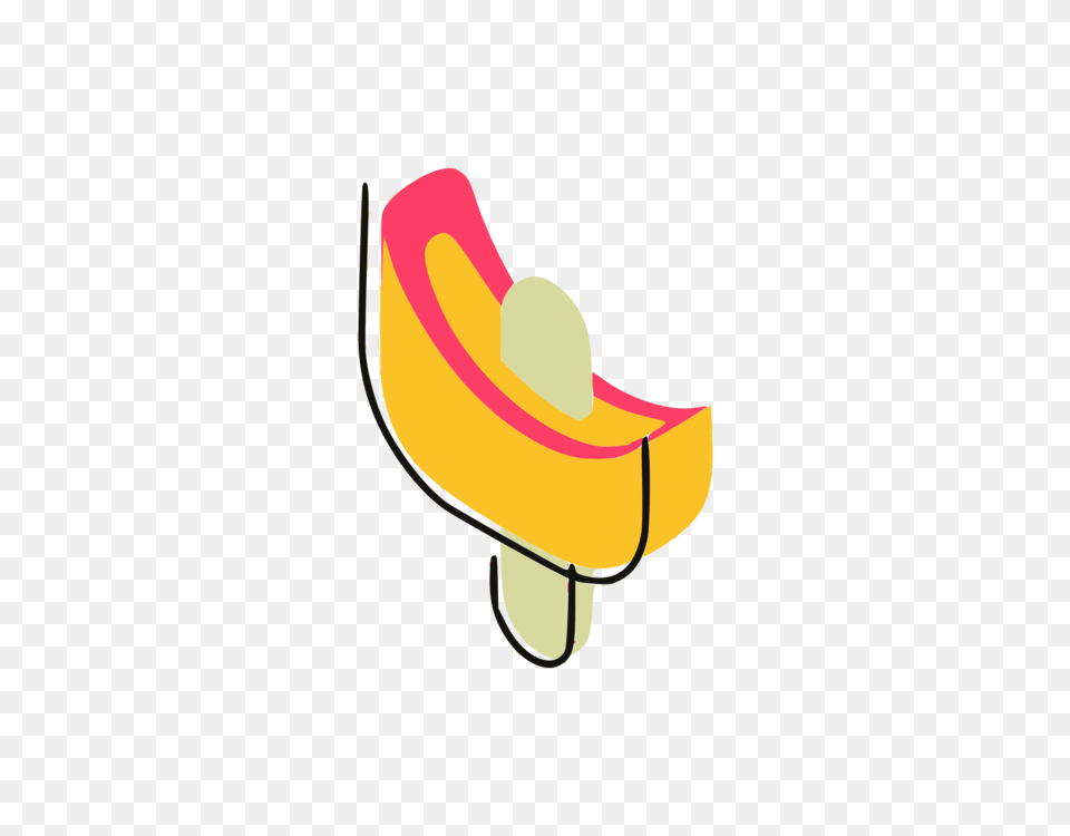 Line Angle, Banana, Produce, Plant, Hat Free Transparent Png