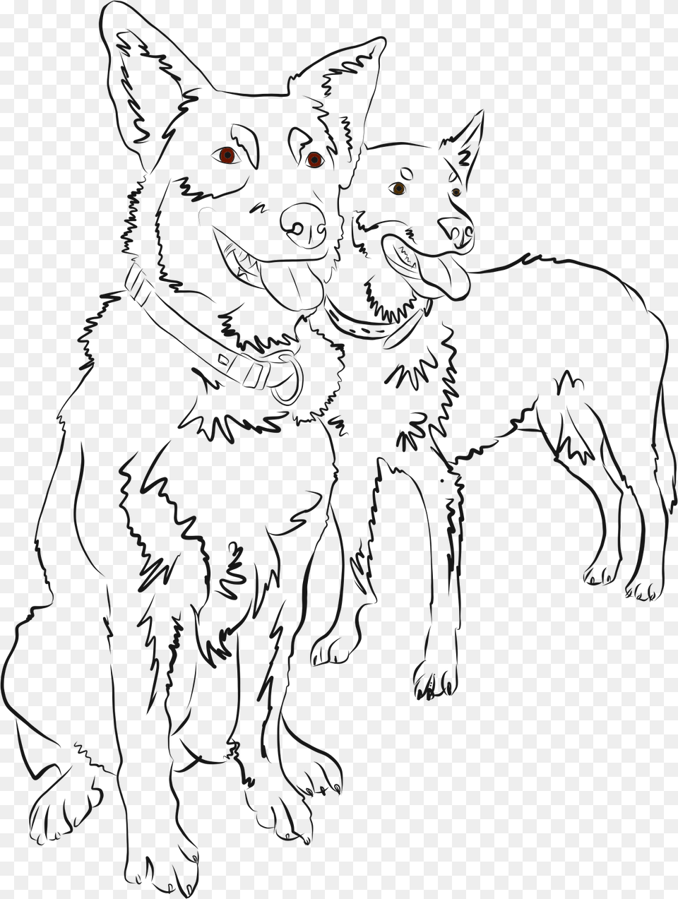 Line Art, Animal, Coyote, Mammal Free Transparent Png