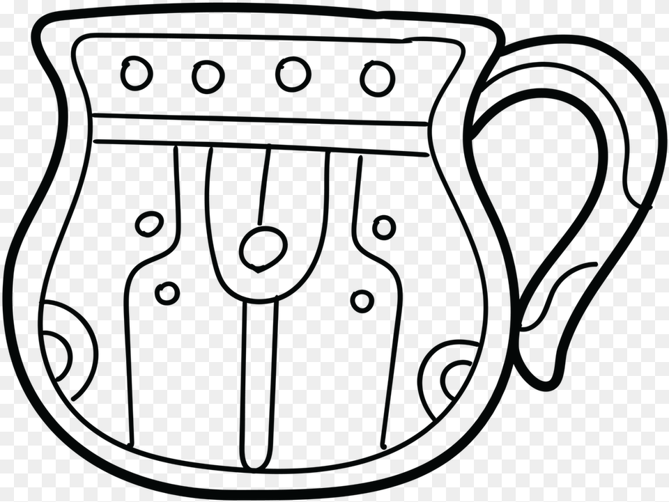 Line Art, Jug, Water Jug Png Image