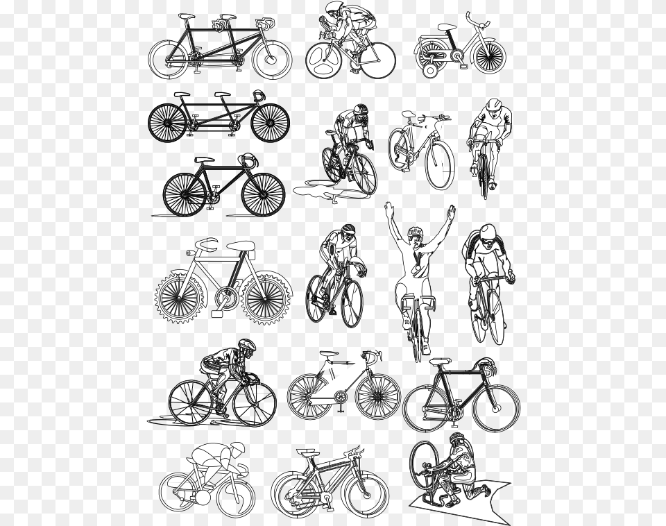 Line Art, Spoke, Machine, Adult, Vehicle Free Png Download