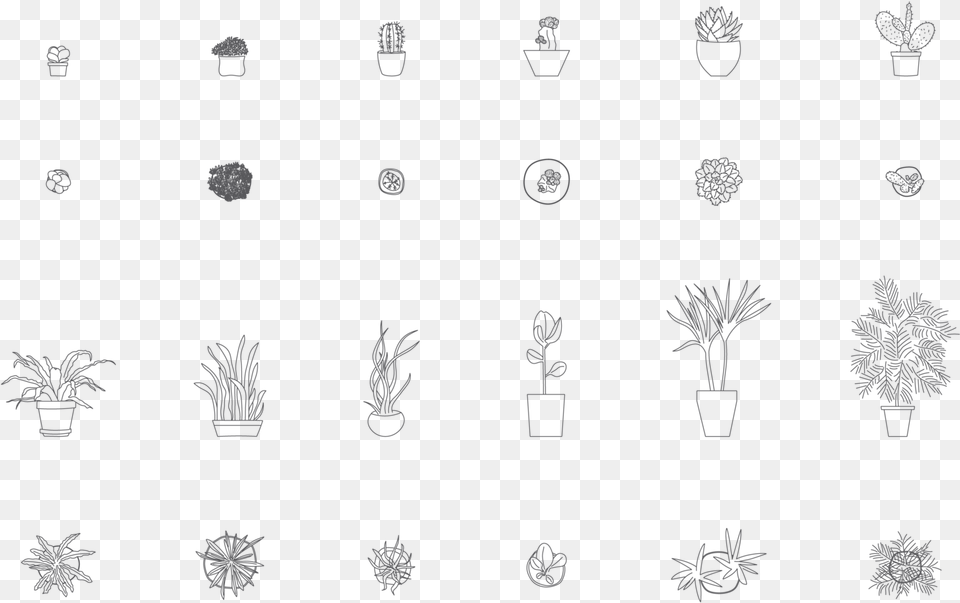 Line Art, Plant, Potted Plant, Outdoors, Pottery Free Transparent Png