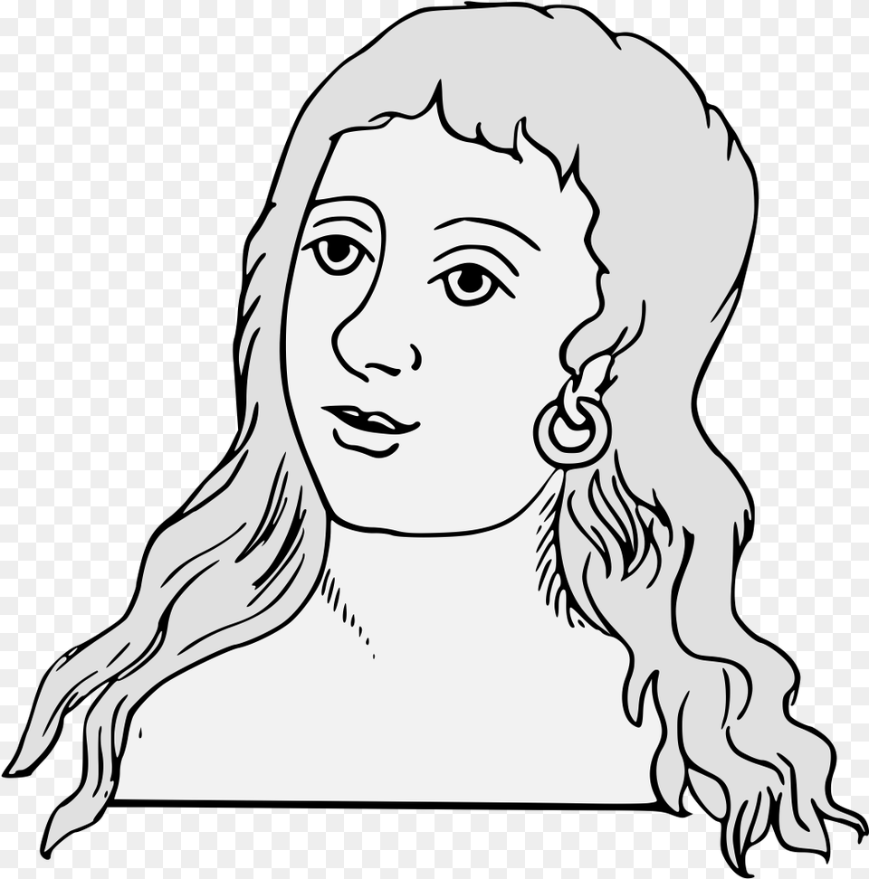 Line Art, Drawing, Adult, Female, Person Free Transparent Png