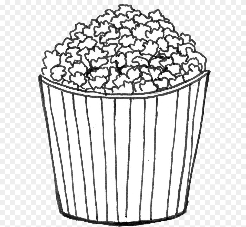 Line Art, Food, Popcorn Free Png Download