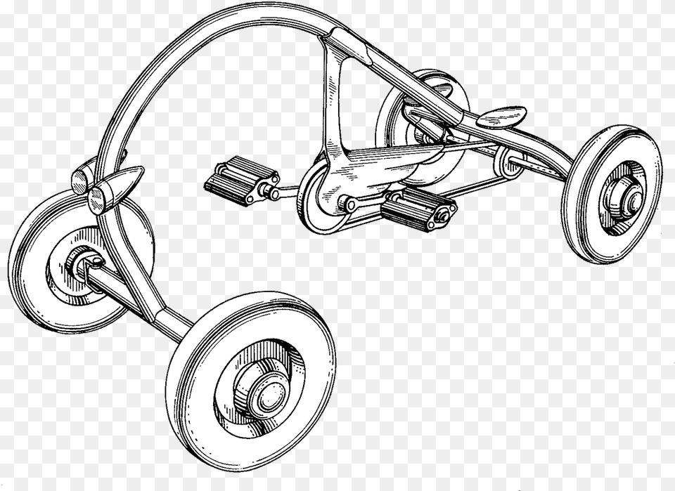 Line Art, Axle, Machine, Spoke, Wheel Free Png Download