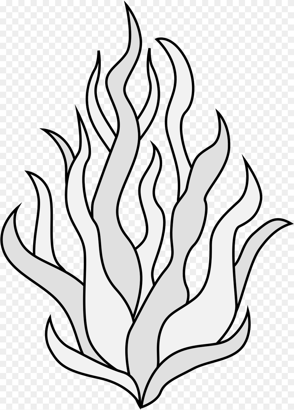 Line Art, Leaf, Plant, Stencil, Fire Free Png Download