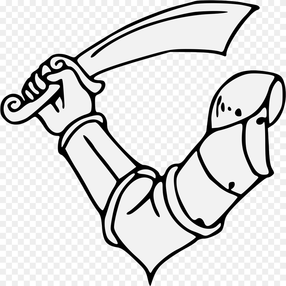 Line Art, Stencil, Sword, Weapon, Baby Free Png Download