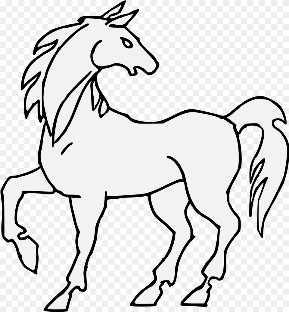 Line Art, Animal, Colt Horse, Horse, Mammal Png