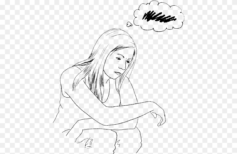 Line Art, Drawing, Adult, Female, Person Png Image