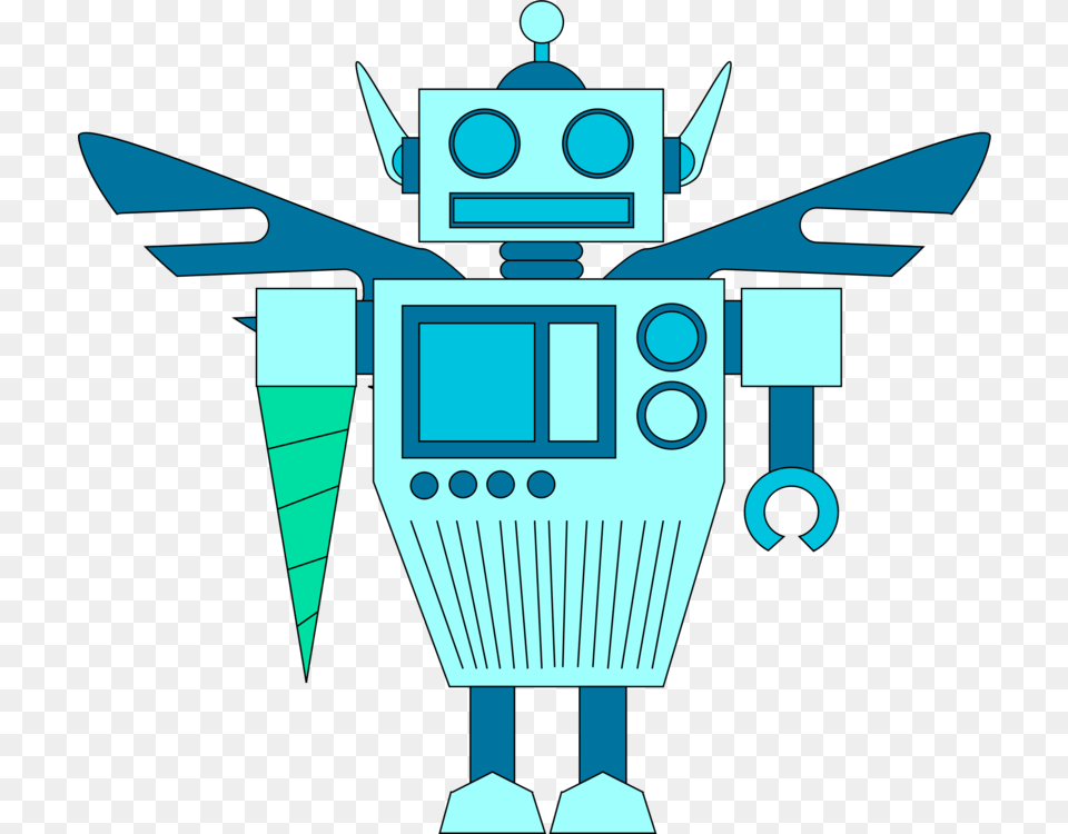 Line Art Cartoon Technology Point Microsoft Azure, Robot Png