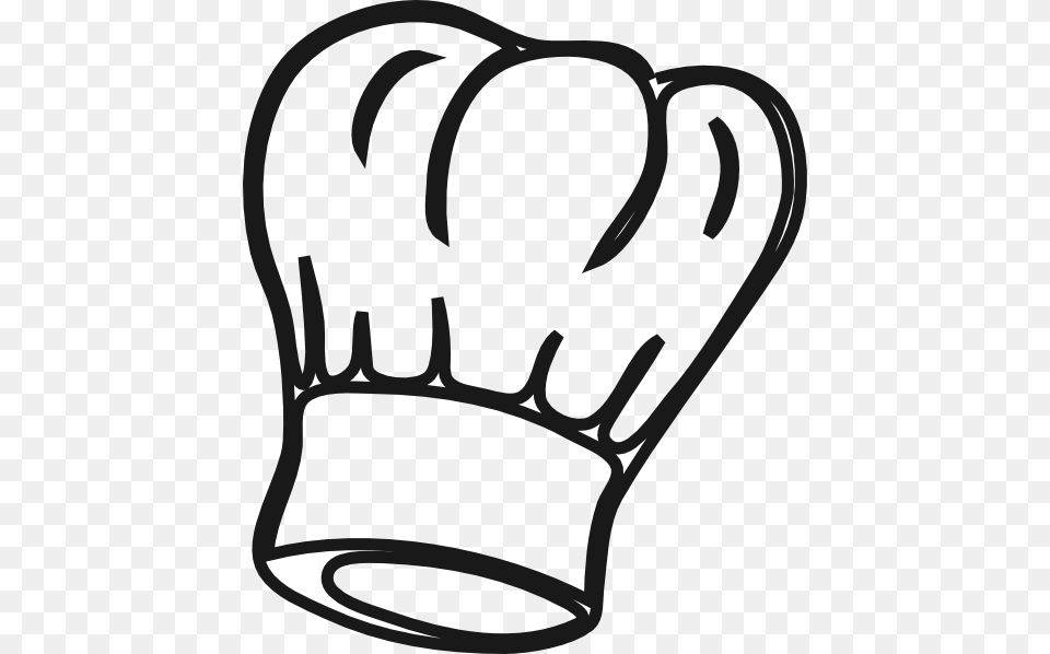Line Art Clipart Chef, Clothing, Glove, Stencil, Smoke Pipe Free Png Download