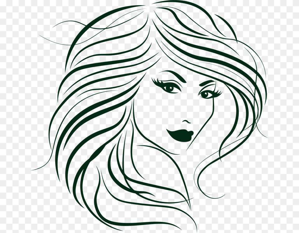 Line Art Drawing Coloring Book Woman Painting, Person, Face, Head Png