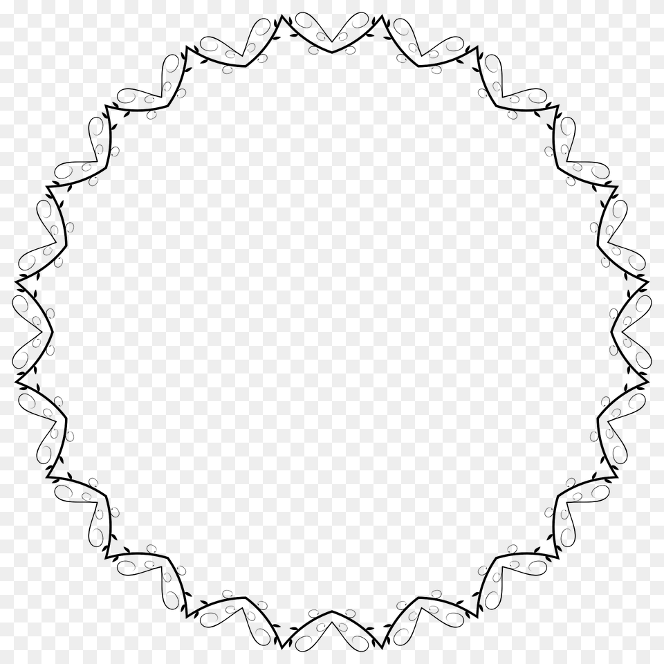Line Art Flourish Banner Extrapolated 14 Clipart, Oval, Pattern Png Image