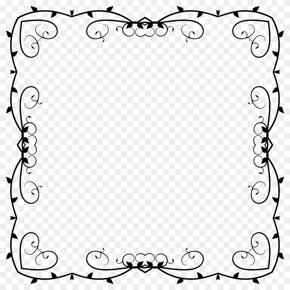 Line Art Flourish Banner Extrapolated 5 Clipart, Home Decor, Floral Design, Graphics, Pattern Png