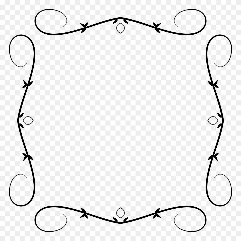 Line Art Flourish Banner Extrapolated 8 Clipart, Oval, Smoke Pipe Png Image