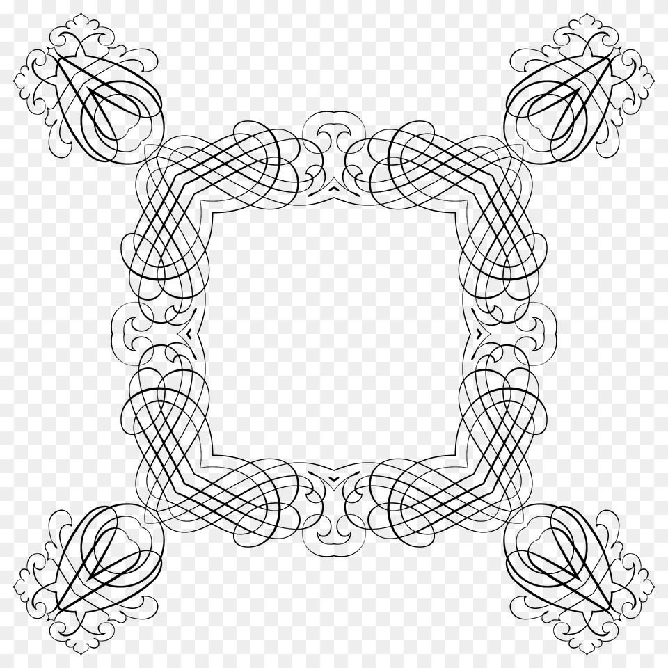 Line Art Frame 5 Clipart, Knot Free Png Download