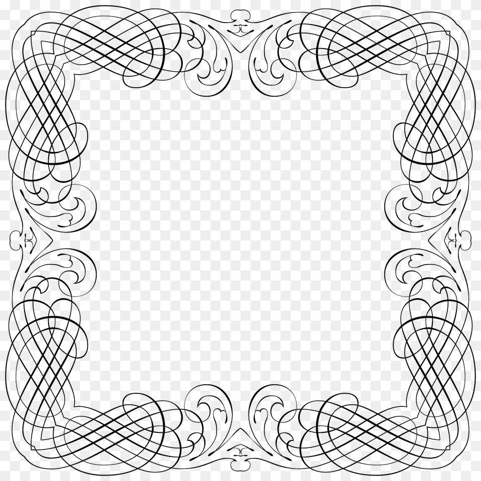 Line Art Frame 7 Clipart, Knot Png Image