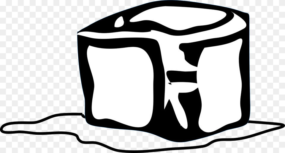 Line Art Ice Cube Drawing, Bag, Stencil, Accessories, Sunglasses Png Image