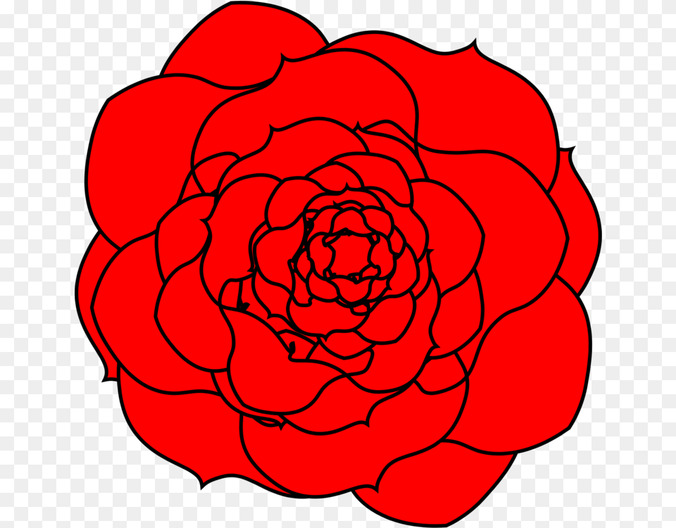 Line Art Plant Flower Clipart Ground Rose, Dahlia, Petal, Carnation Png Image