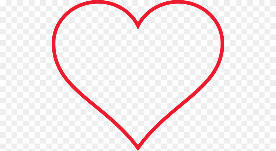 Line Art Red Heart Clip Art Free Png