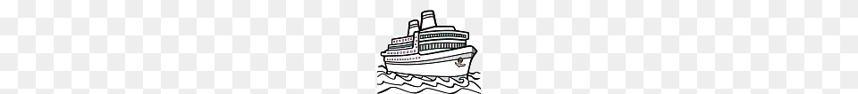 Line Art Ship, Cruise Ship, Transportation, Vehicle, Bulldozer Png Image
