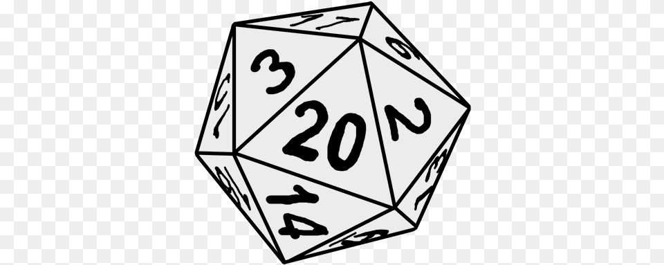 Line Art Transparent Clipart D 20 Dice, Game Free Png Download