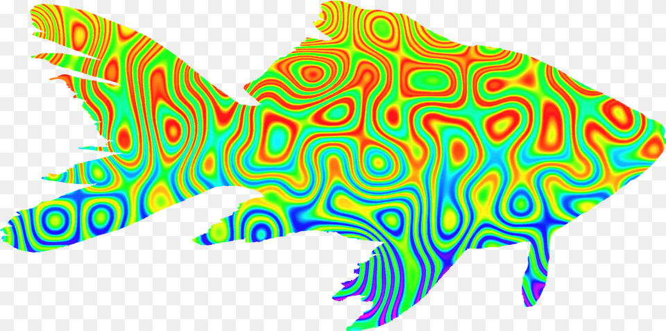 Line Art Wildlife Clipart Psychedelic, Animal, Sea Life, Fish Png