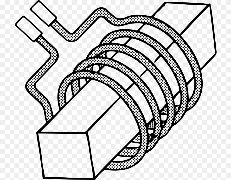 Line Artanglearea Inductor Photo In Black And White, Gray Free Png Download