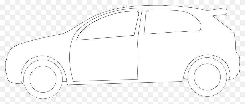 Line Artanglecompact Car Clipart Royalty Svg Hatchback, Sedan, Transportation, Vehicle Free Png
