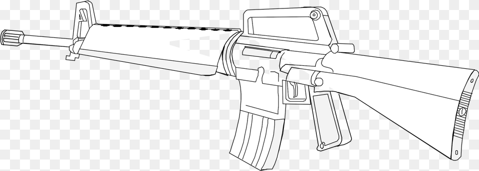 Line Artanglemachine Gun Clipart Royalty Svg, Firearm, Rifle, Weapon, Aircraft Free Png