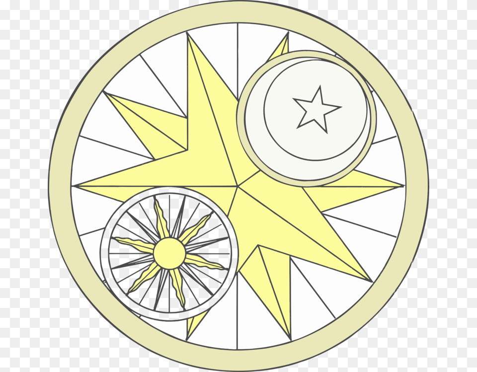 Line Artcircleyellow Circle, Machine, Wheel, Compass Free Png