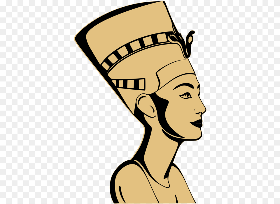 Line Artheadpleased Clipart Royalty Free Svg Nefertiti Svg, Clothing, Hat, Face, Head Png
