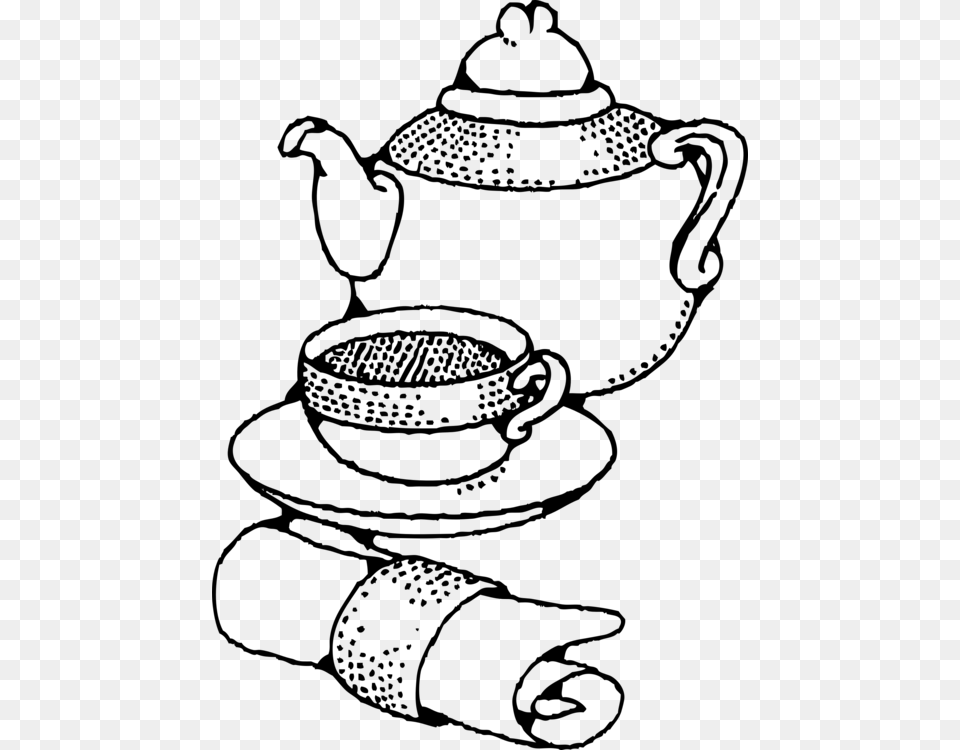 Line Artheadserveware Tea Cup Clip Art, Gray Png