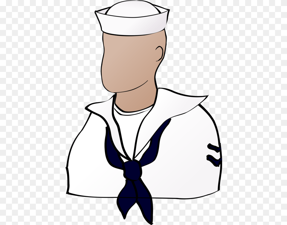 Line Artmaleneck Clipart Royalty Svg Sailor Clip Art, Accessories, Formal Wear, People, Person Free Transparent Png