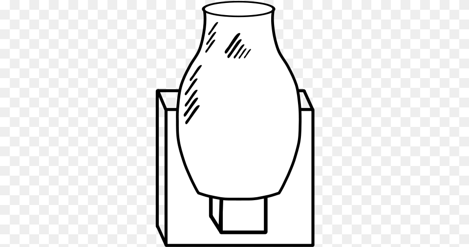 Line Artplantarea Der Heilige Antonius Von Padua, Jar, Pottery, Stencil, Vase Free Png Download