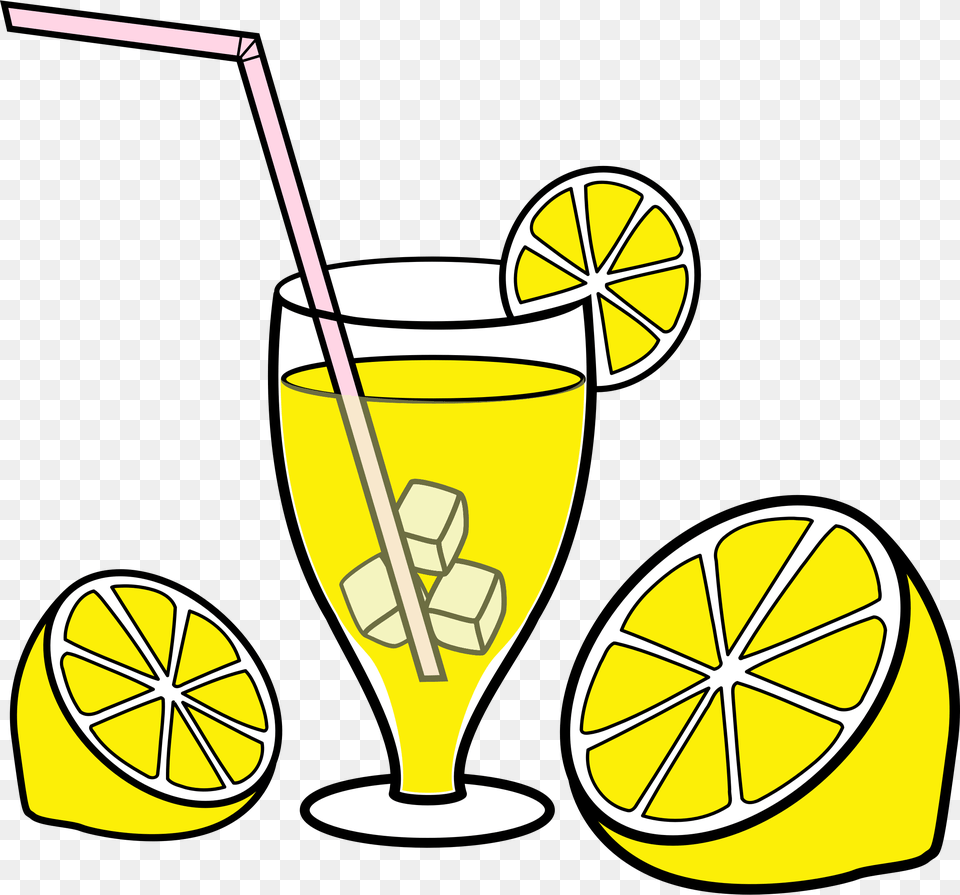 Line Artplantarea Lemonade Clipart, Beverage, Glass, Food, Fruit Png Image