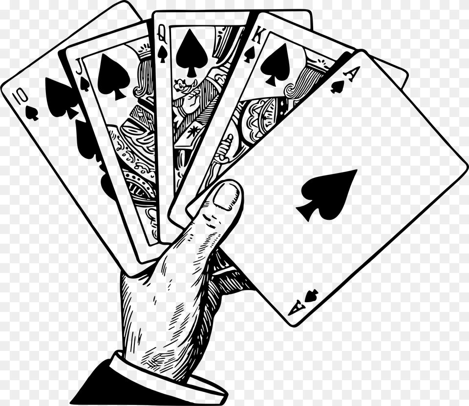 Line Artrecreationart Playing Cards Line Art, Gray Free Transparent Png