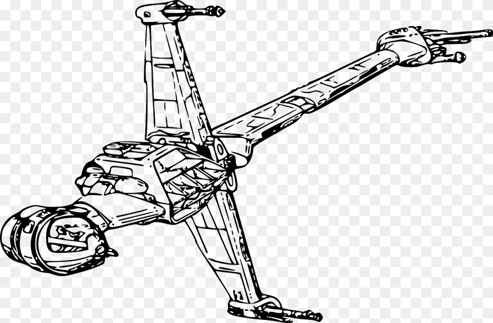 Line Artrecreationstring Instrument Star Wars Ship Vector, Construction, Construction Crane, Device, Grass Free Png Download