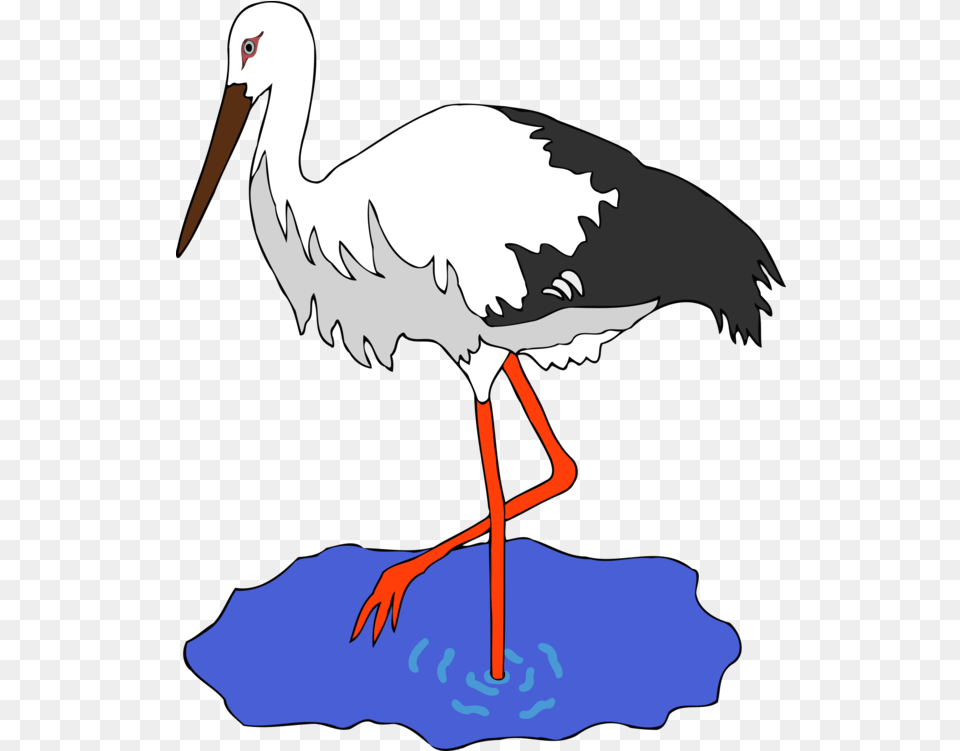 Line Artseabirdwater Bird Clipart Royalty Svg Crane Bird Clipart, Animal, Stork, Waterfowl, Crane Bird Free Png Download
