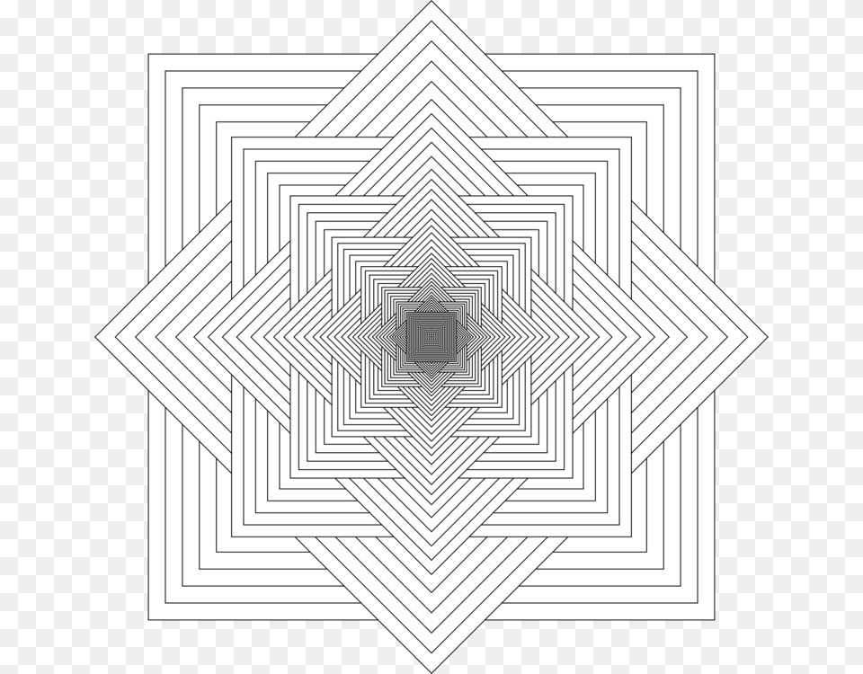 Line Artsquaresymmetry Mandalas Cuadradas Para Colorear, Pattern Png