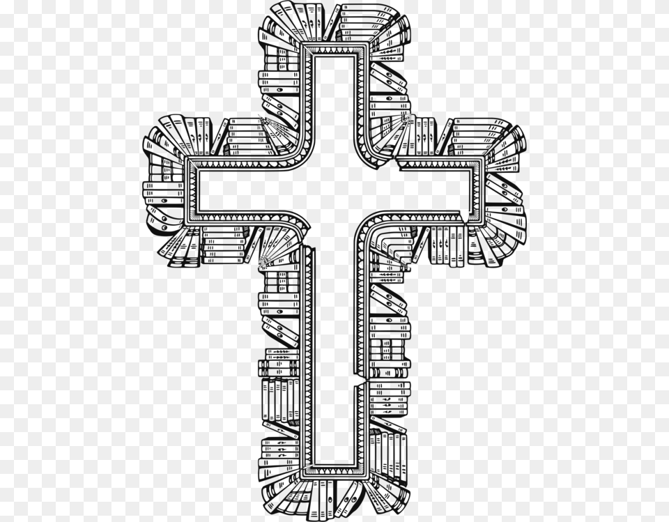 Line Artsymbolcross Cross, Symbol Png Image