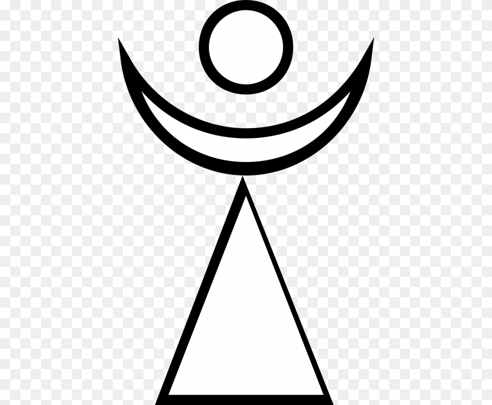 Line Artsymmetryarea Clipart Royalty Svg Ancient Egypt Religion Symbols, Triangle, Stencil Free Png
