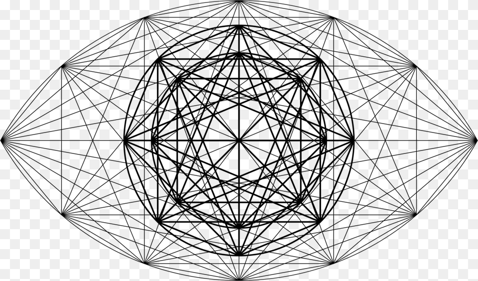 Line Arttrianglesymmetry Circle, Gray Png