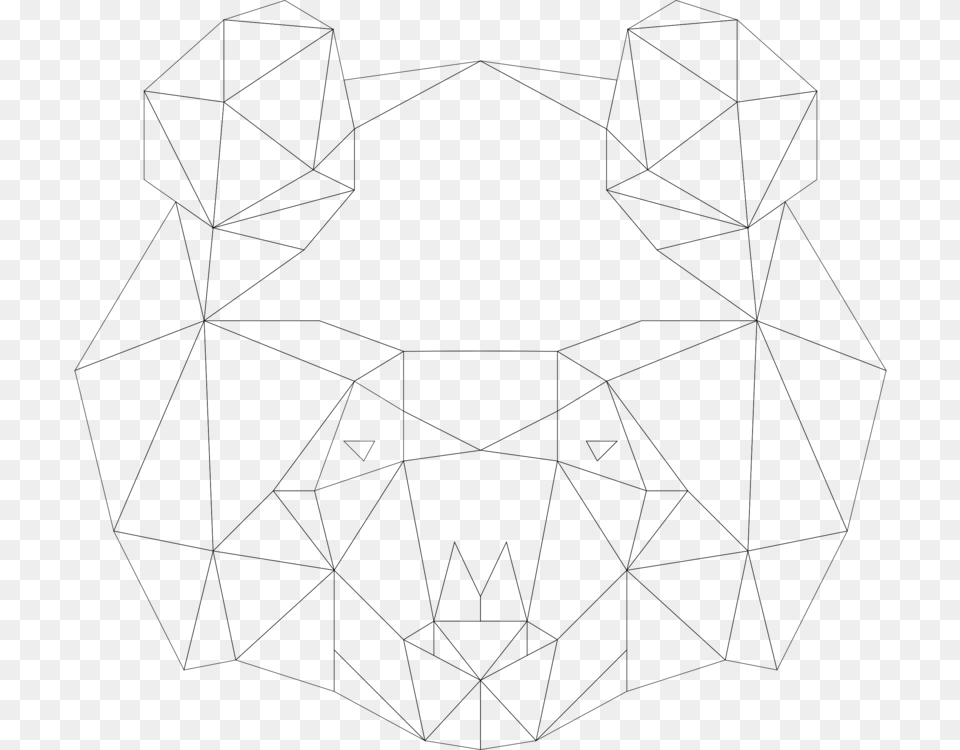 Line Arttrianglesymmetry Line Art, Gray Png Image