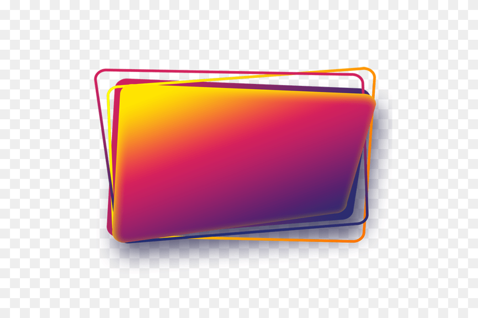 Line Box Gradient Shape Curve Emblem Badgeelements Purple, File Binder, File Folder, First Aid, File Free Png Download